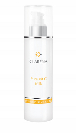 CLARENA - Pure Vit C Milk Mleczko do demakijażu, przeznaczone do pielęgnacji skóry szarej, naczyniowej 200ml