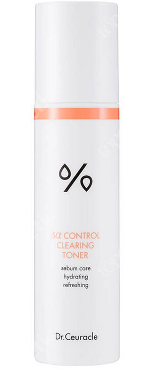 DR.CEURACLE - 5α CONTROL CLEARING TONER 120ml - Toner o działaniu kontrolującym produkcję sebum
