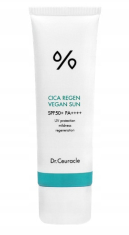 DR. CEURACLE Cica Regen Vegan Sun - Delikatny wegański krem przeciwsłoneczny 50ml