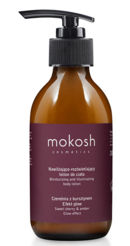 MOKOSH - Nawilżająco-rozświetlający lotion do ciała Czereśnia z bursztynem Efekt glow 200 ml