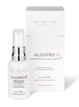 SENSUM MARE ALGOPRO R wysoce skoncentrowane serum regenerująco-korygujące z Retinalem 0,16% 30ml