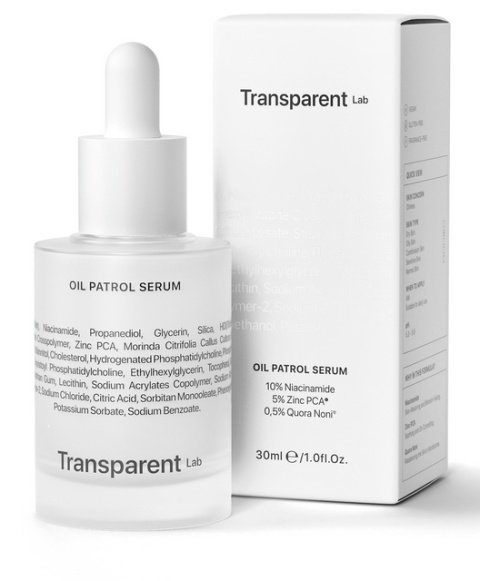 TRANSPARENT LAB OIL PATROL SERUM – serum matujące do skóry tłustej i mieszanej - 30ml