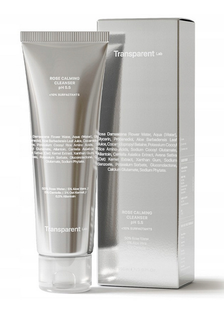 TRANSPARENT LAB ROSE CALMING CLEANSER pH 5.5 delikatny różany żel do mycia twarzy - 150ml TRANSPARENT LAB ROSE CALMING CLEANSER pH 5.5 delikatny różany żel do mycia twarzy - 150ml