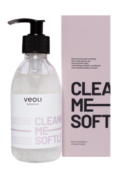 VEOLI BOTANICA Nawilżająco-łagodzący żel do mycia twarzy CLEANING ME SOFTLY 190ml