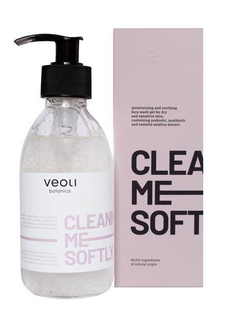 VEOLI BOTANICA Nawilżająco-łagodzący żel do mycia twarzy CLEANING ME SOFTLY 190ml VEOLI BOTANICA Nawilżająco-łagodzący żel do mycia twarzy CLEANING ME SOFTLY 190ml