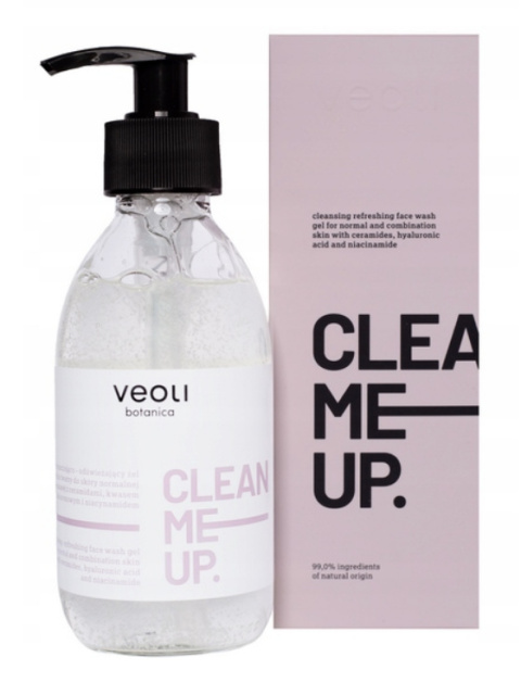VEOLI BOTANICA Oczyszczająco - odświeżający żel do mycia twarzy CLEAN ME UP 190ml VEOLI BOTANICA Oczyszczająco - odświeżający żel do mycia twarzy CLEAN ME UP 190ml
