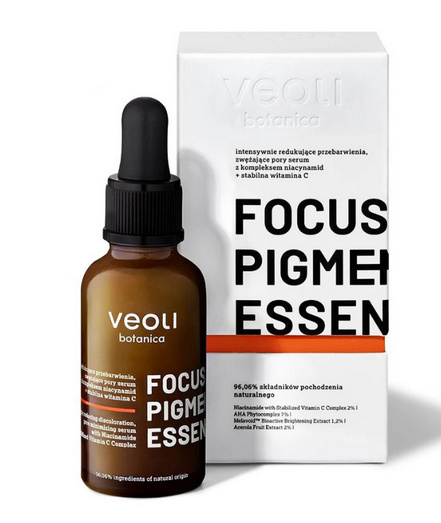 VEOLI BOTANICA - Serum na przebarwienia skóry zwężające pory z Niacynamidem i witaminą C FOCUS PIGMENTATION ESSENCE 30ml VEOLI BOTANICA - Serum na przebarwienia skóry zwężające pory z Niacynamidem i witaminą C FOCUS PIGMENTATION ESSENCE 30ml