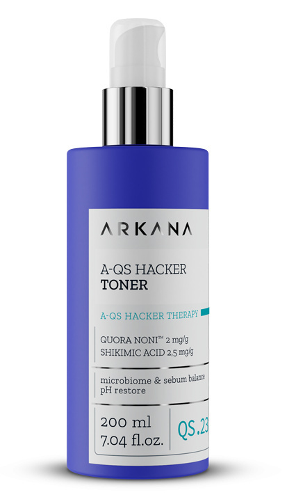ARKANA - A-QS HACKER Tonik oczyszczający skórę z zaburzonym mikrobiomem 200 ml ARKANA - A-QS HACKER Tonik oczyszczający skórę z zaburzonym mikrobiomem 200 ml