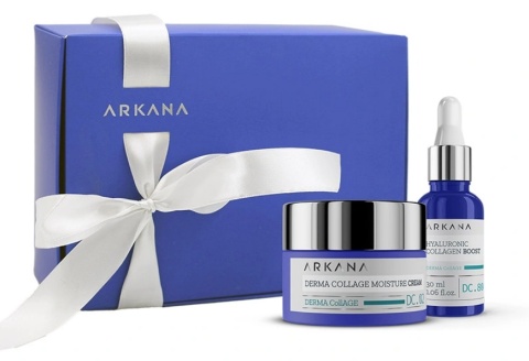ARKANA - ZESTAW PREZENTOWY DERMA & HYALURON SET - Intensywne nawilżenie i efekt gładkiej, wypełnionej skóry