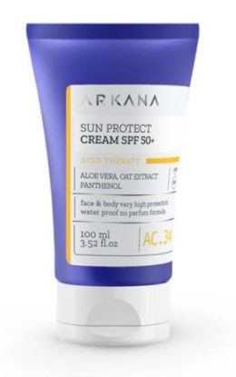 ARKANA - SUN PROTECT Krem ochronny z filtrem SPF 50 nowa formuła 100ml