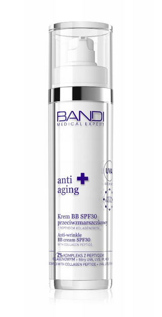 BANDI - ANTI AGING Krem BB SPF30 przeciwzmarszczkowy z peptydem kolagenowym BANDI - ANTI AGING Krem BB SPF30 przeciwzmarszczkowy z peptydem kolagenowym