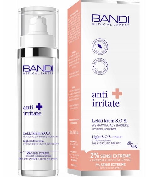 BANDI - ANTI IRRITATE Lekki krem S.O.S. wzmacniajacy barierę hydrolipidową