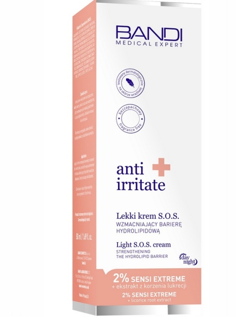 BANDI - ANTI IRRITATE Lekki krem S.O.S. wzmacniajacy barierę hydrolipidową