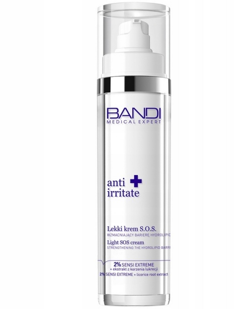 BANDI - ANTI IRRITATE Lekki krem S.O.S. wzmacniajacy barierę hydrolipidową