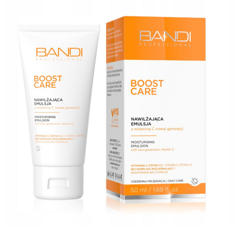 BANDI - BOOST CARE Nawilżająca emulsja z witaminą C nowej generacji BANDI - BOOST CARE Nawilżająca emulsja z witaminą C nowej generacji