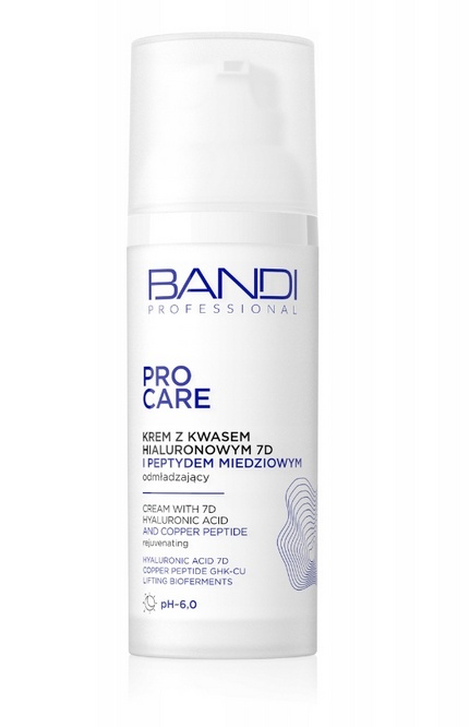 BANDI - PRO CARE Krem z kwasem hialuronowym 7D i peptydem miedziowym 50ml BANDI - PRO CARE Krem z kwasem hialuronowym 7D i peptydem miedziowym 50ml