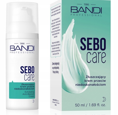 BANDI - SEBO CARE Złuszczający krem przeciw niedoskonałościom na noc 50ml