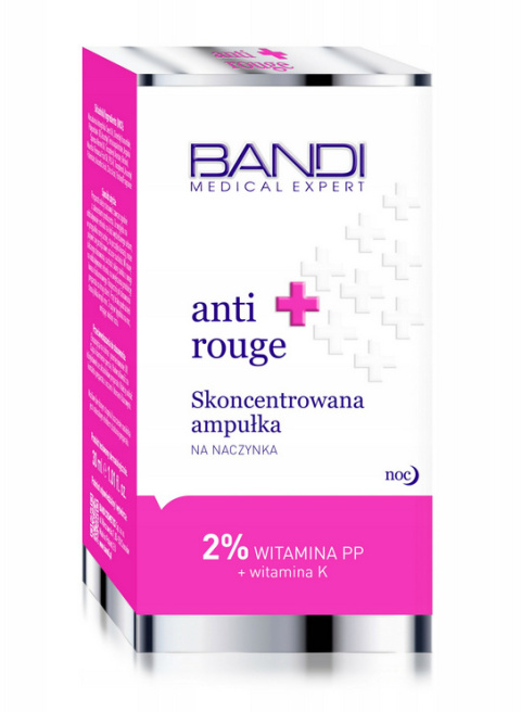 BANDI - ANTI ROUGE Skoncentrowana ampułka na naczynka 30ml BANDI - ANTI ROUGE Skoncentrowana ampułka na naczynka 30ml