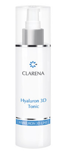 CLARENA - Hyaluron 3D Tonic Ultra-nawilżający tonik z 3 rodzajami kwasu hialuronowego 200ml