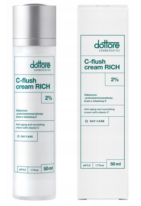 DOTTORE - C-flush cream RICH Odżywczo-przeciwzmarszczkowy krem do twarzy z witaminą C DOTTORE - C-flush cream RICH Odżywczo-przeciwzmarszczkowy krem do twarzy z witaminą C