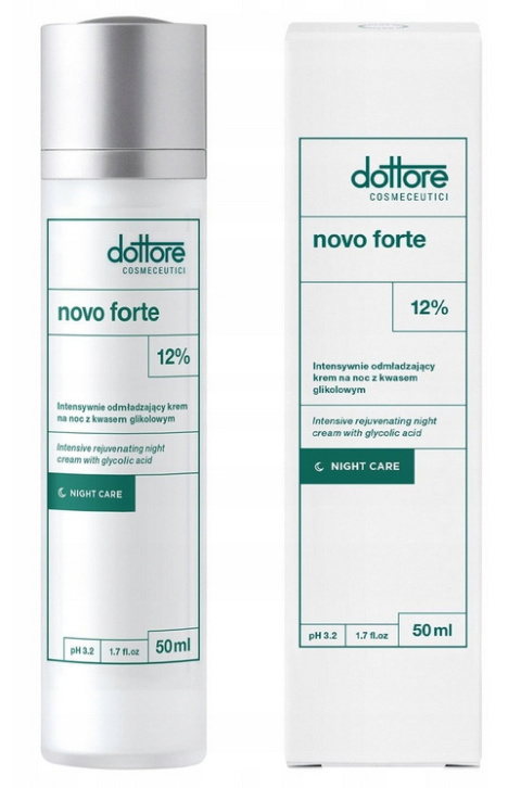 DOTTORE - Novo Forte z 12% kwasem glikolowym odmładzający krem na noc DOTTORE - Novo Forte z 12% kwasem glikolowym odmładzający krem na noc