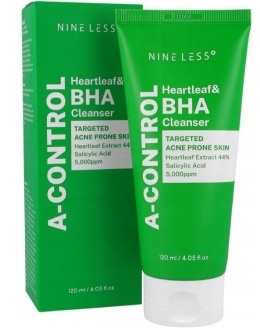 NINE LESS - A-Control Heartleaf & BHA Cleanser złuszczająca emulsja 120ml