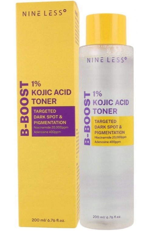 NINE LESS - B-Boost 1% Kojic Acid Toner - tonik z kwasem kojowym 200ml