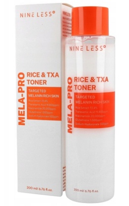 NINE LESS - MELA-PRO Rice & TXA Toner - tonik z kwasem traneksamowym 200ml