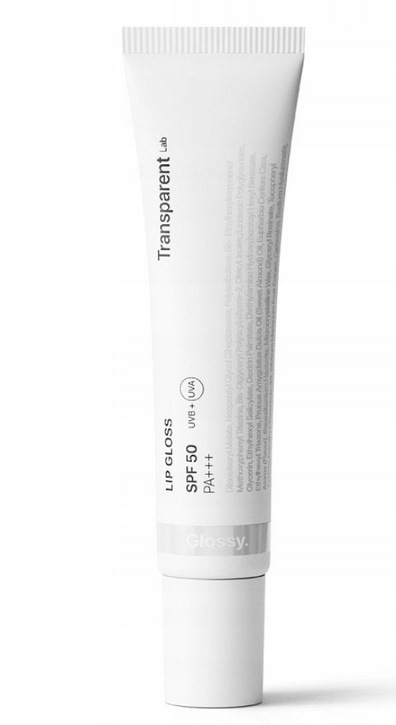 TRANSPARENT LAB - Lip Gloss Glossy SPF50 Nawilżający balsam do ust 15ml TRANSPARENT LAB - Lip Gloss Glossy SPF50 Nawilżający balsam do ust 15ml