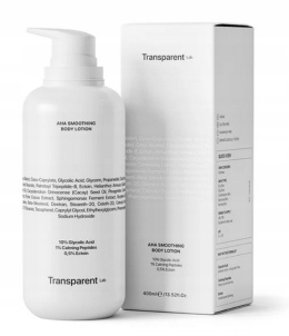 Transparent Lab - AHA SMOOTHING BODY LOTION kuracja do ciała z kwasami 400 ml