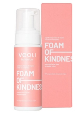 VEOLI BOTANICA - FOAM OF KINDNESS Łagodząca pianka do twarzy na naczynka 150ml