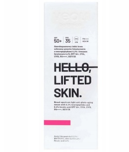 VEOLI BOTANICA - HELLO, LIFTED SKIN Szerokopasmowy lekki krem ochronny przeciw fotostarzeniu z neuropeptydami