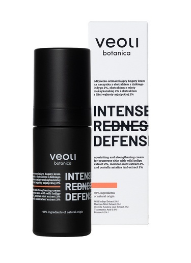 VEOLI BOTANICA - INTENSE REDNESS DEFENSE Odżywczo-wzmacniający bogaty krem na naczynka z ekstraktem z dzikiego indygo 2%