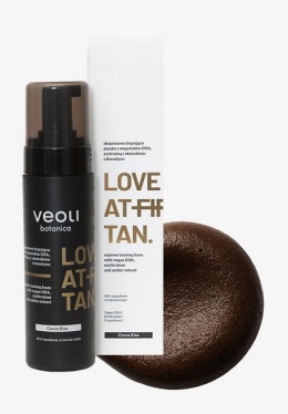 VEOLI BOTANICA - LOVE AT FIRST TAN COCOA KISS Ekspresowa brązująca pianka z wegańskim DHA, erytrulozą i ekstraktem z bursztynu