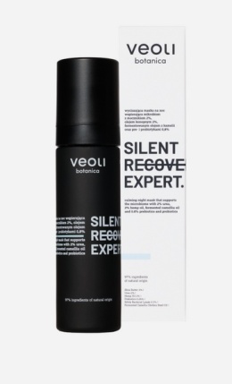 VEOLI BOTANICA - SILENT RECOVERY EXPERT Wyciszająca maska na noc wspierająca mikrobiom z mocznikiem 2%, olejem konopnym 2%