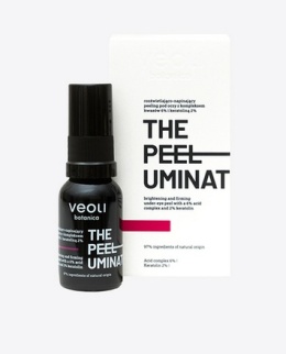 VEOLI BOTANICA - THE PEELUMINATOR Rozświetlająco-napinający peeling pod oczy z kompleksem kwasów 6% i keratoliną 2%