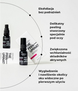 VEOLI BOTANICA - THE PEELUMINATOR Rozświetlająco-napinający peeling pod oczy z kompleksem kwasów 6% i keratoliną 2%